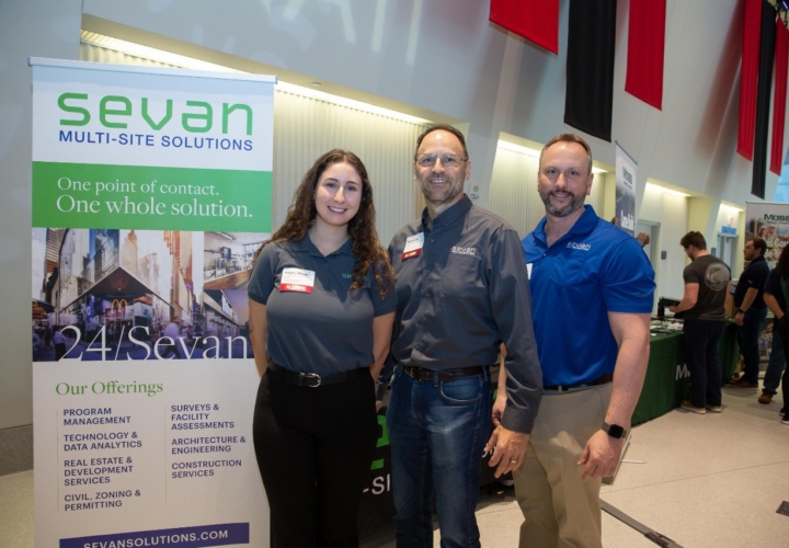 Sevan colleagues Angela Miller, Steve Kuhn and Chris Galazka at a recent UC Professional and Technical Career Fair